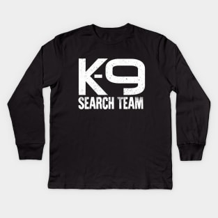 K-9 Search and Rescue Kids Long Sleeve T-Shirt